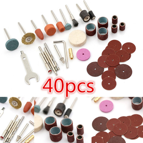 40pcs Wood Metal Grinding Polish Electric Drill Grinder Engraving Grinder Mini Drill Electric Rotary Tool Grinding Machine Parts ► Photo 1/6