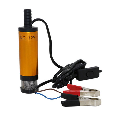 Portable Mini 12V 24V DC Electric Submersible Pump For Pumping Diesel Oil Water Aluminum Alloy Shell 12L/min Fuel Transfer Pump ► Photo 1/6