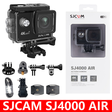 Price history & Review on SJCAM SJ4000 AIR Action Camera Full HD Allwinner 4K 30fps WIFI 2.0" Screen Mini 170D underwater Sports DV Camera | AliExpress Seller - SJCAM Official Store