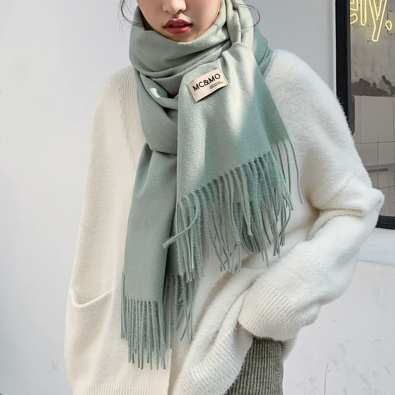 Women's Winter Thick Warm Scarf Imitated Cashmere Plant Print Short Beard  Shawl Air Conditioning Room Warm Shawl - Temu Denmark