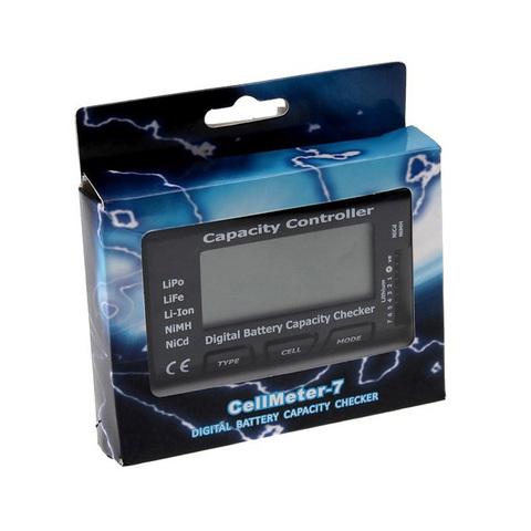 Digital Battery Capacity Checker RC CellMeter 7 For LiPo LiFe Li-ion NiMH Nicd ► Photo 1/6