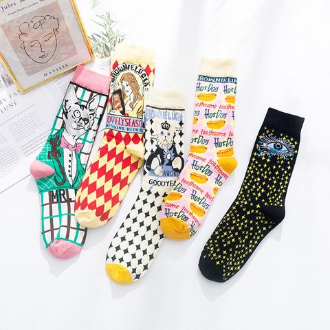 Spring Autumn New Japanese Harajuku Cute  Socks Women  Korean Kawaii  Woman Socks Cotton Pink EUR35-42 ► Photo 1/6