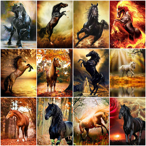 Evershine 5D DIY Diamond Embroidery Horse Cross Stitch Diamond Painting Sale Animals Full Square Mosaic Home Decoration ► Photo 1/6