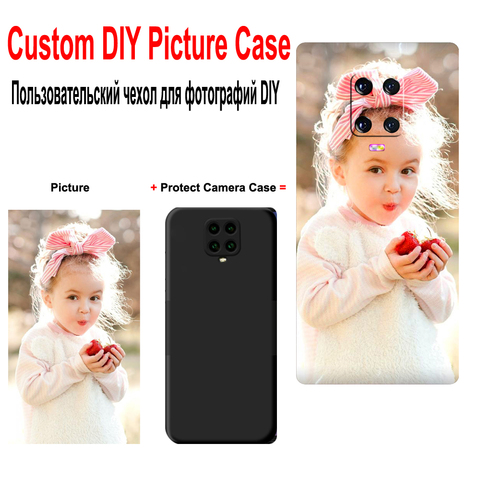 Custom Case for Xiaomi Mi Note 10 Pro Lite Redmi 9S 9 Pro Max 8T 10X Liquid Silicone Case Photo Picture DIY Protect Camera Cover ► Photo 1/6