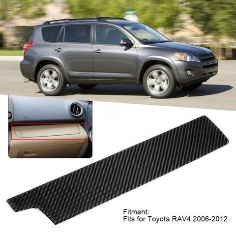 Car Carbon Fiber Copilot Central Control Panel Trim Cover Sticker Fits for Toyota RAV4 2006 2007 2008 2009 2010 2011 2012 ► Photo 1/6