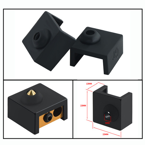 MK8 Silicone Sock Cover CR10 Heater Block Case MK7 / MK8 For Aluminum Block Hot End CR10S PRO ender 3 Extruder 3D Printer Parts ► Photo 1/5