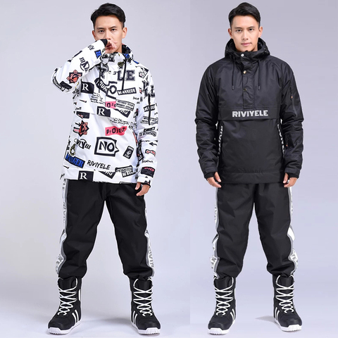 New Winter Men Ski Suit Ski Hoodie Set Warm Thermal Sports Windproof Waterproof Jacket And Pants Men's Skiing Snowboard Suits ► Photo 1/6