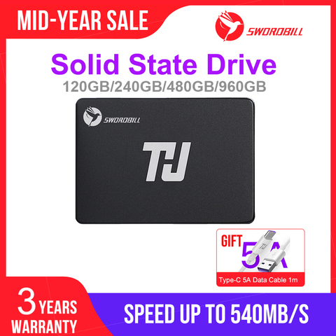 THU Portable SSD Internal Solid State Drive 120GB 240GB 480GB 960GB 2.5