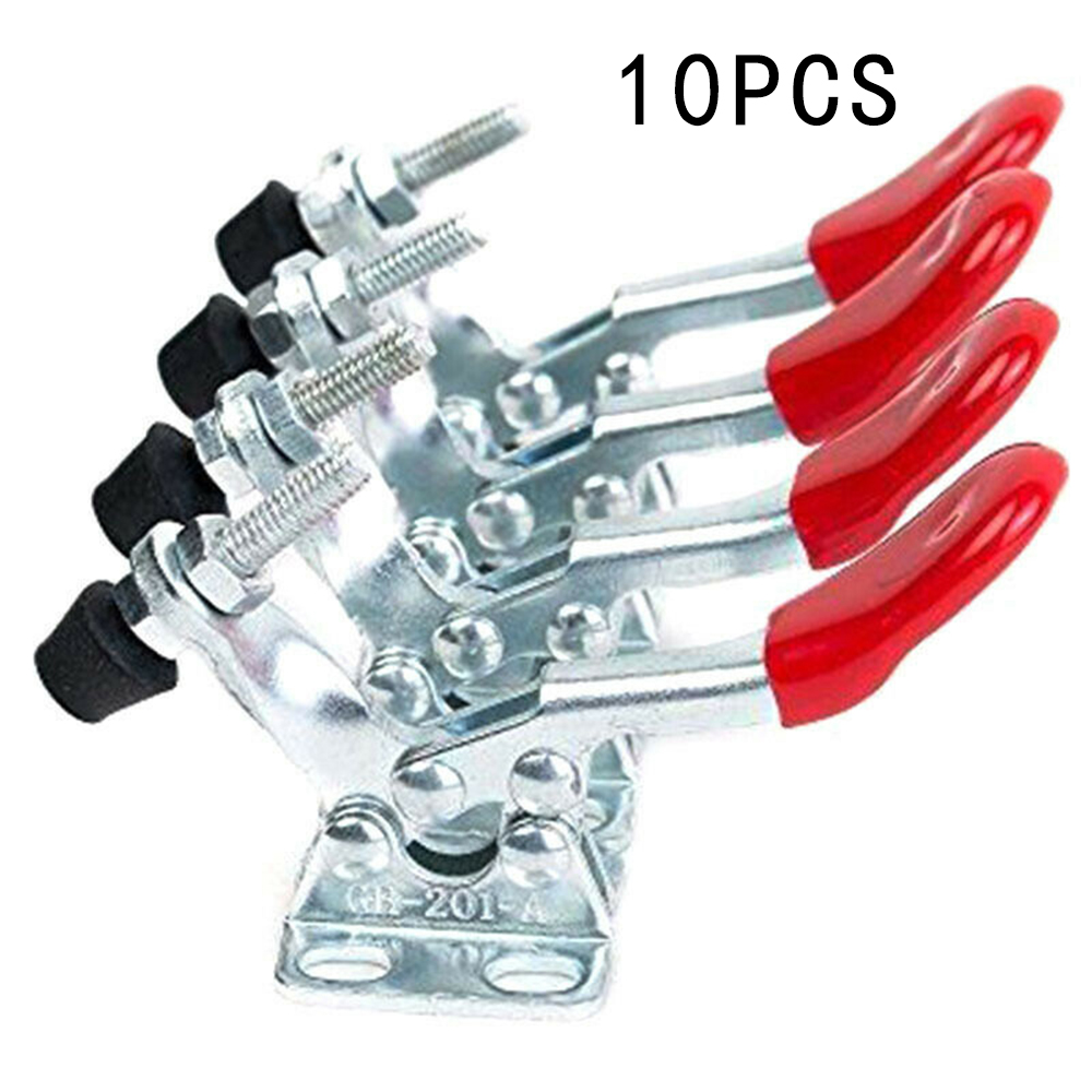 10Pcs GH-201A 27kg Toggle Clamp Quick Release Vertical/Horizontal Type Clamps U-shaped Bar Hand Tool for Woodworking Hot Sale ► Photo 1/6