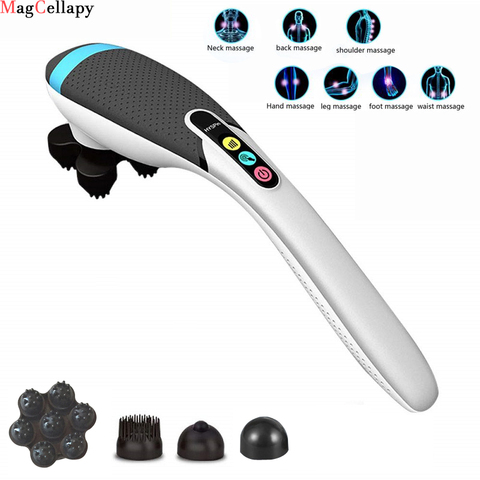 Cordless Handheld Back Massager, 5 Speeds 4 Mode Handheld Electric Heat Deep Kneading Tissue For Full Body Pain Relief ► Photo 1/6