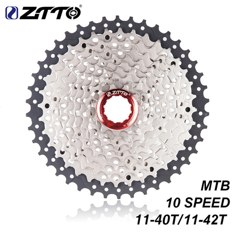 ZTTO MTB 10 Speed 11-42T 11-40T Cassette Bicycle sprocket 10speed 11-42 10s Freewheel 10v K7 11-40 Range Fit for M780 M590 M6000 ► Photo 1/6