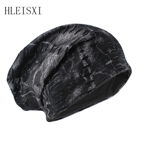 HLEISXI Men Hip Hop Fashion Beanies Skullies Spring Warm Thin Male Brand Hole Casual Hat Outdoor Adult Women's New Hats Gorras ► Photo 1/6
