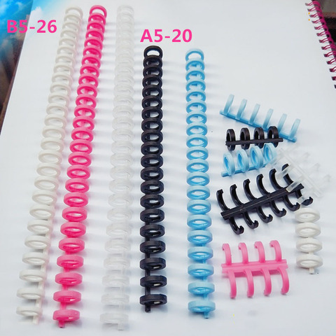 12mm Loose-leaf Plastic Binding Bar 30/25/20/5 Hole Rings Coil DIY Notebook Journal Diary Spring Spiral Booking Strip For School ► Photo 1/6