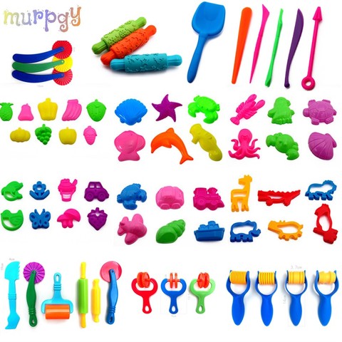 Color Play Dough Model Tool Toys Creative 3D Plasticine Tools