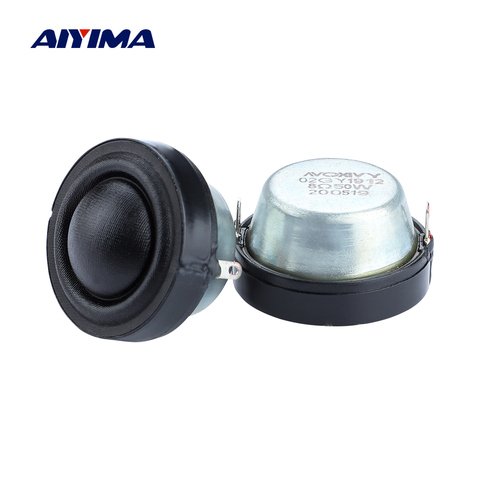 AIYIMA 1.25 Inch Dome Silk Tweeter Speaker Units 8 Ohm 50W Wide Frequency Strong Magnetic Treble Mini Loudspeaker 34MM 2PCS ► Photo 1/6