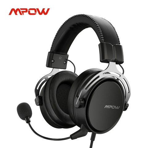 Mpow Air SE PS4 Gaming Headset 3D Surround Sound Wired Headphones with Noise Cancelling Microphone for PC Gamer Xbox One Switch ► Photo 1/6