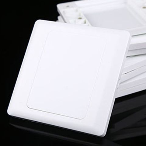 Electric Wall Switch Socket Blank Cover Panel Whiteboard ABS Outlet Plate Bezel Tool 86x86mm L69A ► Photo 1/5