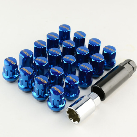 20pcs Car Close End Wheel Lock Lug Nuts Rays Volk 17 HEX Aluminum Racing Lug Nuts for Toyota Honda Mitsubishi ► Photo 1/6