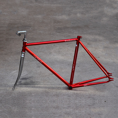 700C 52cm Song&friends Retro Chrome Molybdenum Steel Fixed Gear Bike Track Frame 1.85KG Single Speed with Smooth Welding Process ► Photo 1/5