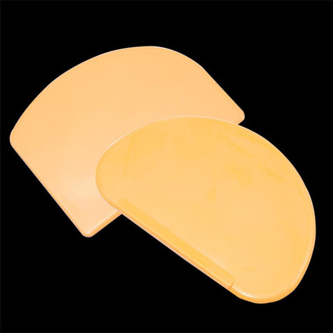 Orange Soft Flexible Plastic Dough Cream Scraper Cake Spatula Pastry Butter Cutter Baking Cake Pastry Tools for Bread Making ► Photo 1/6