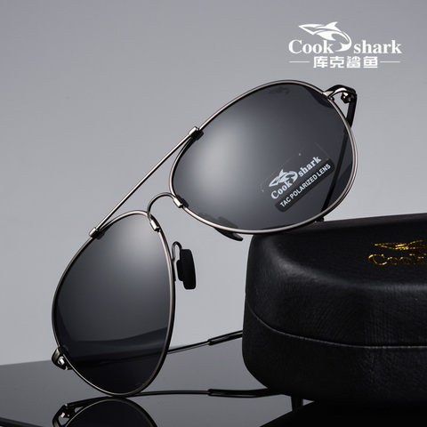 Cook Shark 2022 new sunglasses men's sunglasses color polarized driving driver toad glasses tide ► Photo 1/6