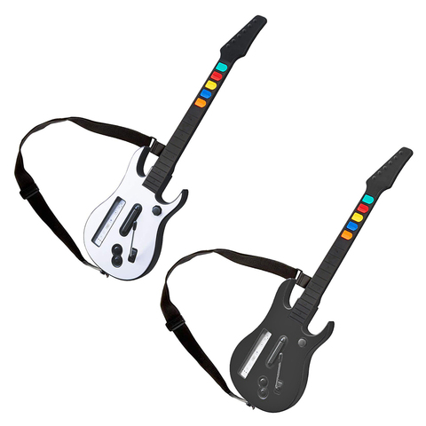 For Wii Guitar Hero Rock Band 2 3 Games Wireless Controller with Adjustable Strap Electric Guitar Accessories ► Photo 1/1