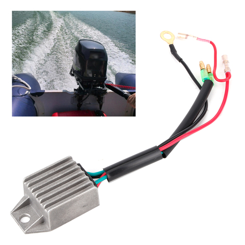 Aluminium Alloy Voltage Regulator Rectifier Stabilizer for 2 Stroke 15HP Outboard Motor Marine Boat Accessories ► Photo 1/6
