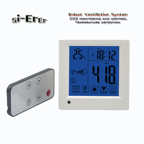 CO2 gas analyzer-indoor air ventilation controller-three speed control with remote control ► Photo 1/6