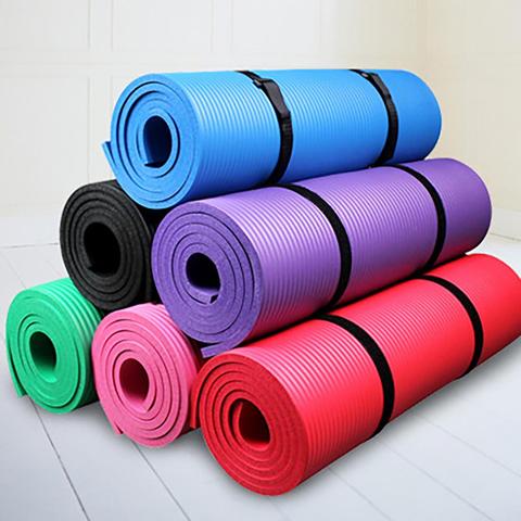 Anti-slip Thicken NBR Gym Home Fitness Exercise Sports Yoga Pilates Mat Carpet ► Photo 1/6