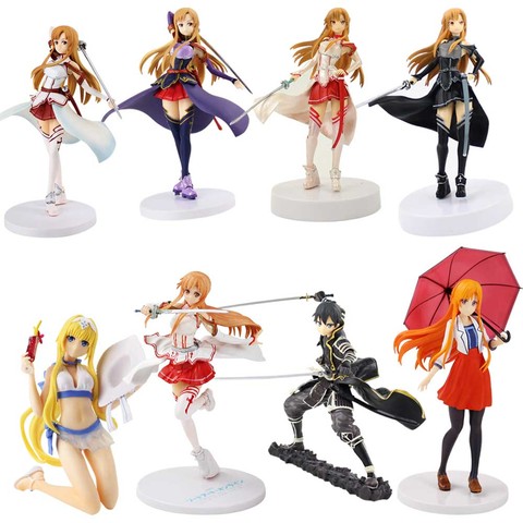 EXQ Figure Anime Sword Art Online Yuuki Asuna Kirigaya Kazuto SAO Kirito PVC Action Figure Toys ► Photo 1/6