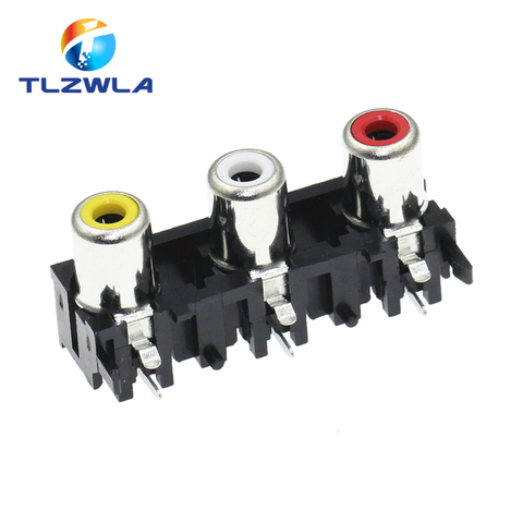 5Pcs RCA / AV RCA-307 Concentric Core Cinch 3-Hole Connector With Two Mounting Posts AV-8.4 ► Photo 1/3
