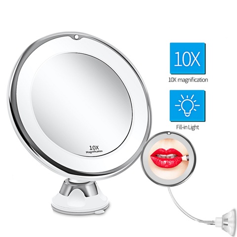 Led 5x 10x Magnifying Makeup, Vanity Magnifying Mirror With Lights