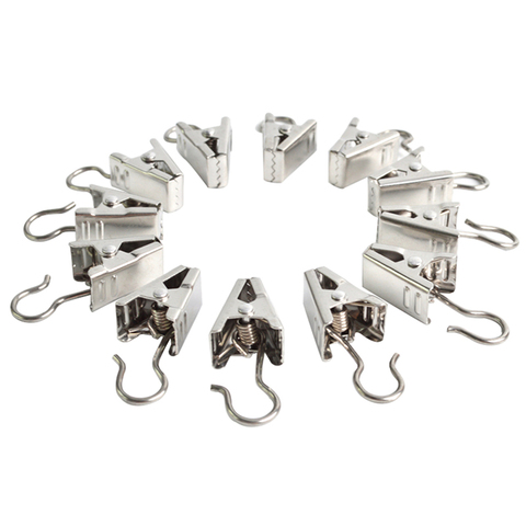 50Pcs Heavy Duty Curtain Clips Curtain Clip Hooks Buckle Metal Accessories ► Photo 1/6