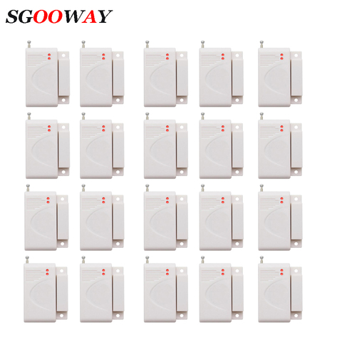 Sgooway 433MHz Wireless Window Door Magnet Sensor Detector For Home Wireless Alarm System wifi alarm gsm ► Photo 1/6
