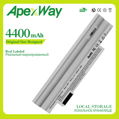 Apexway White Laptop Battery For Acer Aspire one D255 D257 D260 D270 522 722 AL10A31 AL10B31 AO522 AOD255 AOD257 AOD260 AC700 ► Photo 1/4