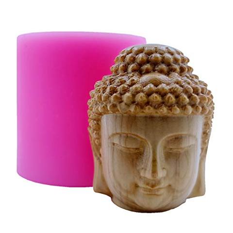 Mini 3D Buddha Head Design Silicone Soap Mold Candle Wax Molds Candle Maker Gypsum Resin Crafts Clay Molds Silicone Mould ► Photo 1/5