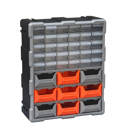 Wall-mounted Parts Box Combined Multi-grid Drawer Type Component ToolBox Building Blocks Screw Storage Box Tool Case ► Photo 1/6