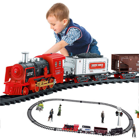 RC Electric Train Christmas Toy Railway Set Model Trains Remote Control Train Toy Electric Christmas Trains Toy For Children Gif ► Photo 1/6