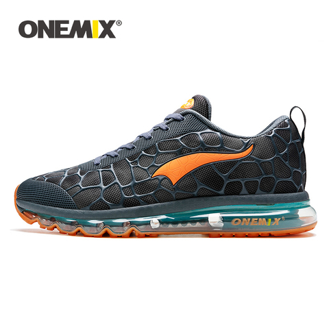 ONEMIX New Style Men Running Shoes Outdoor Leather Jogging Trekking Sneakers Summer Breathable Mesh Athletic Women Sport Shoes ► Photo 1/6