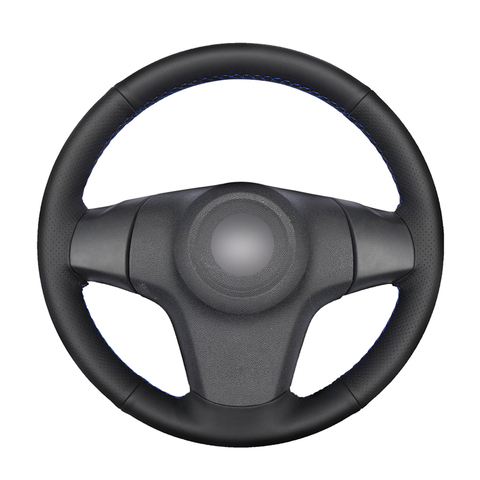 Hand-stitched Black PU Artificial Leather Steering Wheel Cover for Chevrolet Niva (3-Spoke) Lada Niva Vauxhall Opel Corsa (D) ► Photo 1/6