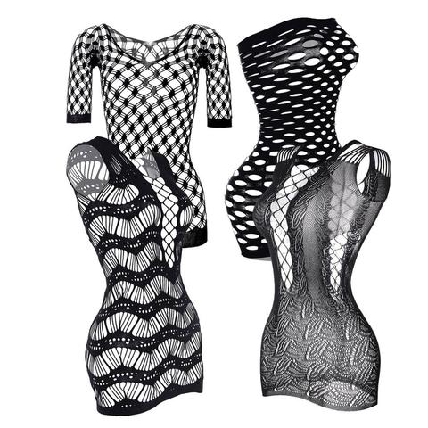 Erotic Lingerie for Women 5 Style Female Women Sex Underwear Erotic Dress Porn Sexy Lingerie Fishnet Seamless Mini Dress Costume ► Photo 1/6