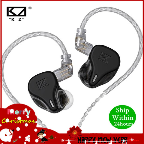 KZ DQ6 3DD In-ear Earphones HIFI Music Sport Headset with 2PIN CableKZ ZAX ZSX ASX ZS10 PRO AS12 AS16 ZSN PRO C12 DM7 AS06 v90s ► Photo 1/6