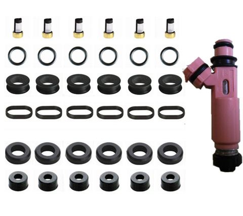 6pieces/set fuel injector repair kit for Lexus RX CLASS-2003  23250-20030 23209-0A020 FJ644 FJ1086 4G1652 4G2226 57849 ► Photo 1/2