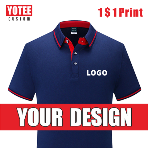 YOTEE 2022 summer multi-stylecustom breathable POLO shirt men's LOGO custom top ► Photo 1/6