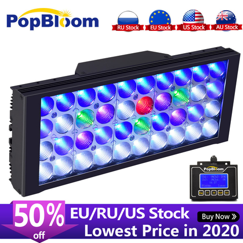 PopBloom Aquarium Lighting Controller Aquarium Led Light Lamp for Aquarium Marine Coral Reef Grow Light Fish Tank Bulb Turing30 ► Photo 1/6