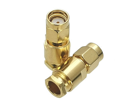 1Pcs Connector RP-SMA RPSMA Male jack clamp RG58 RG142 LMR195 RG400 Cable RF Adapter Coaxial High Quanlity ► Photo 1/2