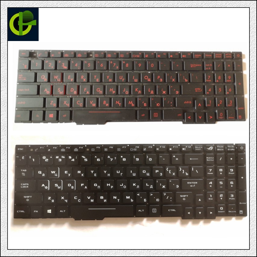 NEW Keyboard For Asus GL753 GL753V GL753VE Laptop US & Ko Backlit BLACK