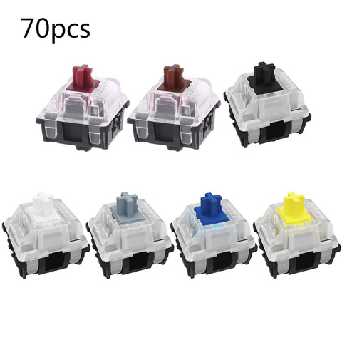 70/10pcs Gateron Optical Switches Interchange Optical Switch Mechanical Keyboard GK61 SK64 Blue, Red, Brown, Black,Yellow Axis ► Photo 1/6