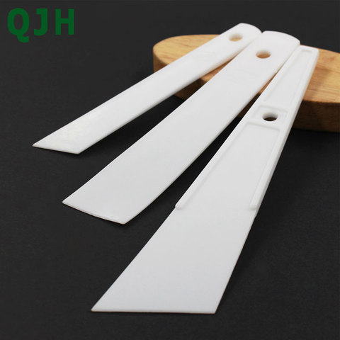 White Plastic Cow Leather Scraper DIY Handmade Sewing Leather Crafts Tool Apply Glue Sheet Gumming Glue Gluing Carving Stitching ► Photo 1/6
