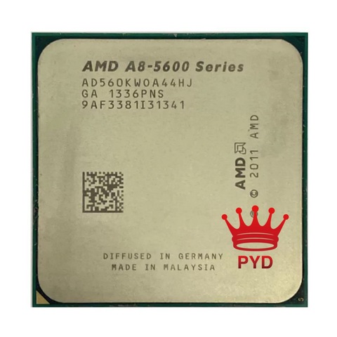 AMD A8 5600K 5600 3.6GHz AD560KWOA44HJ 100W Processor HD 7560D Quad Core Socket FM2 ► Photo 1/2